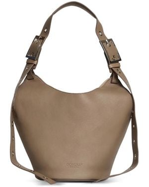 Dondup Small Leather Tote Bag - Brown