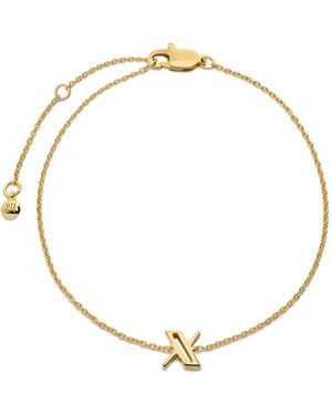 Monica Vinader Initial X Chain Bracelet - Metallic