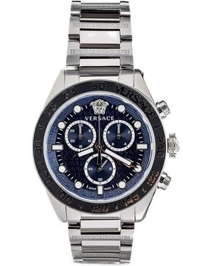 Versace Greca Dome 43Mm Watch - Blue