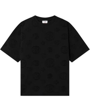 CASABLANCA Monogram-Print Cotton T-Shirt - Black