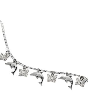 Blumarine Charms Choker Necklace - Metallic