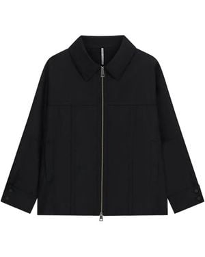 Liviana Conti Front Zip Jacket - Black