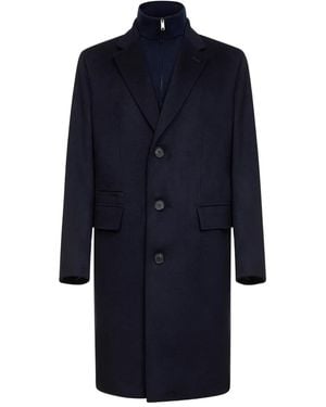 ZEGNA フラップポケット コート - ブルー