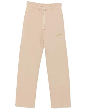 Autry Logo-Embroidered Drawstring Track Pants - White