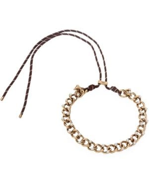 Weekend by Maxmara Wkaomelia Faux-Pearl Chain-Link Choker Necklace - Metallic