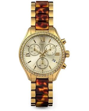 Timex Tortoiseshell-Effect 38Mm Watch - Metallic