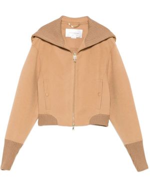 Victoria Beckham クロップド ジャケット - ナチュラル