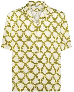 Laneus Patterned Shirt - Yellow