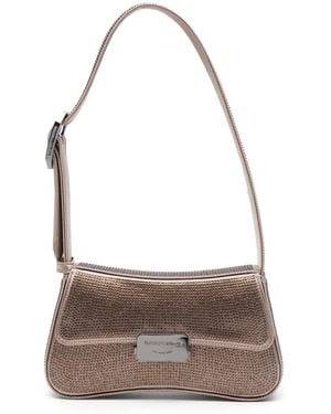 Emporio Armani ラインストーン ショルダーバッグ - グレー