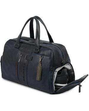 Piquadro Sac Fourre-Tout Colour Block - Bleu