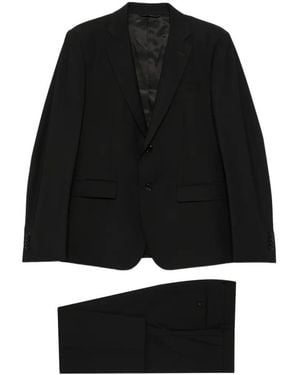 Brian Dales Long-Sleeve Buttoned Suit - Black