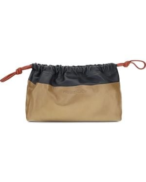 Pierre Hardy Twin Drawstring Clutch Bag - Brown