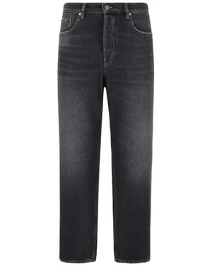 Golden Goose Cropped-Jeans Mit Logo-Patch - Blau