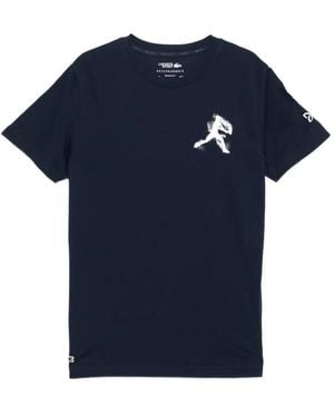 Lacoste X Novak Djokovic Printed T-Shirt - Blue