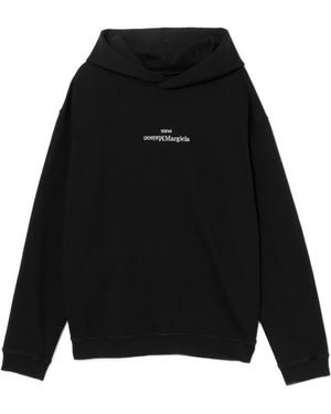 Maison Margiela Embroidered Design Hoodie - Black