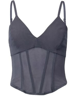 Viktoria & Woods Omega Boned Corset Top - Blue