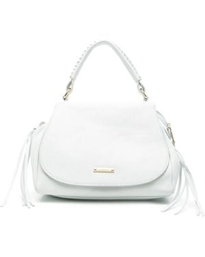 Cromia Foldover-Top Tote Bag - White