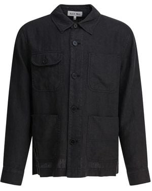 Alex Mill Multi-Pocket Linen Shirt Jacket - Black