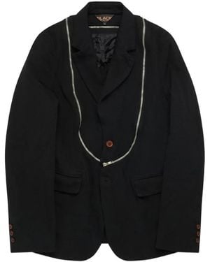 COMME DES GARÇON BLACK Zipped Jacket - Black