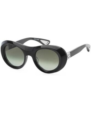 Bugatti Logo-Detail Round-Frame Sunglasses - Metallic