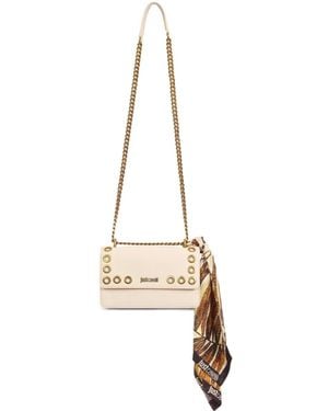 Just Cavalli Eyelet-Detail Shoulder Bag - Metallic