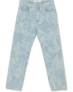 Lacoste Jeans Con Ricamo - Blu