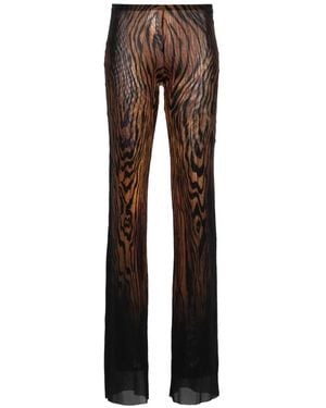 Jean Paul Gaultier Pantaloni Con Stampa Astratta - Grigio