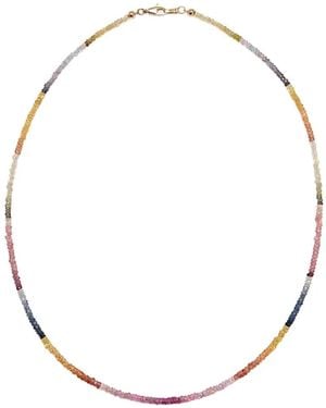 Lizzie Fortunato Sapphire Beaded Necklace - Metallic