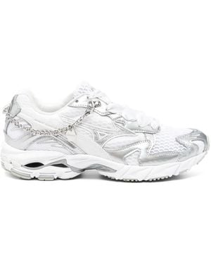 Mizuno Sneakers Mit Kettenverzierung - Weiß