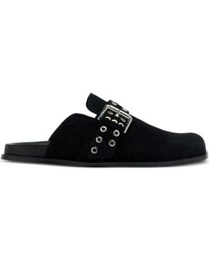 Alohas Mules Halia Con Ojales - Negro