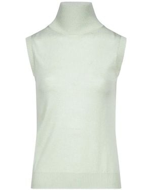 Sportmax Roll-Neck Sleeveless Sweater - Green