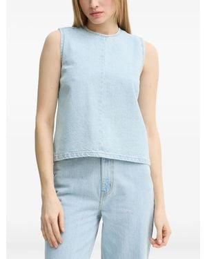 Day Birger et Mikkelsen Zip Sleeveless Top - Blue