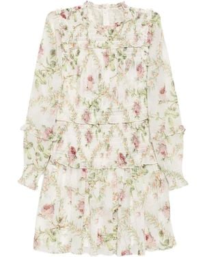 Needle & Thread Colette's Rose Emilia Minikleid - Natur