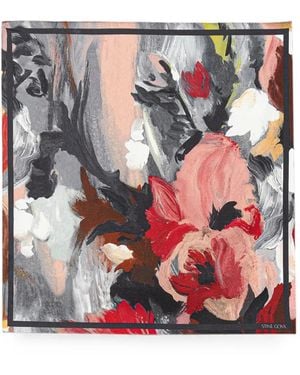 Stine Goya Floral-Print Square Scarf - White