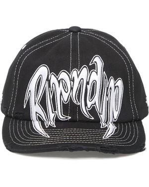 RIPNDIP Different Day Baseballkappe Mit Logo-Stickerei - Schwarz