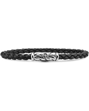 David Yurman Sterling Chevron Woven Bracelet (6Mm) - White