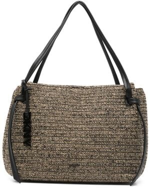 DKNY Aisling Woven Shoulder Bag - Metallic