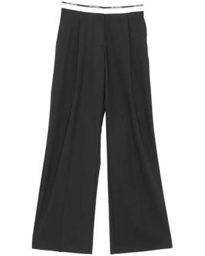 KARL LAGERFELD Pantalon À Taille À Logo - Black