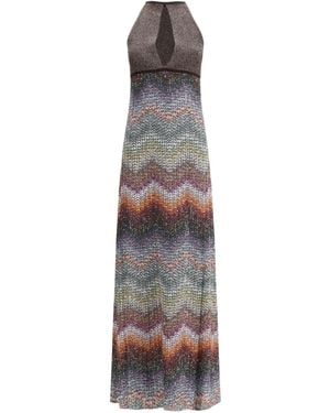 Missoni Sleeveless Zigzag Maxi Dress - Multicolor