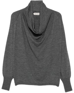 Alberta Ferretti Cowl-Neck Sweater - Gray