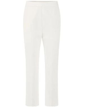 Marc Cain Straight Trousers - White