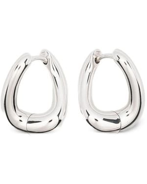 Tom Wood Pendientes De Aro Twist - Blanco