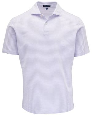 Peter Millar ストライプ ポロシャツ - ホワイト
