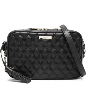 Aspinal of London Alice Quilted Crossbody Bag - Black