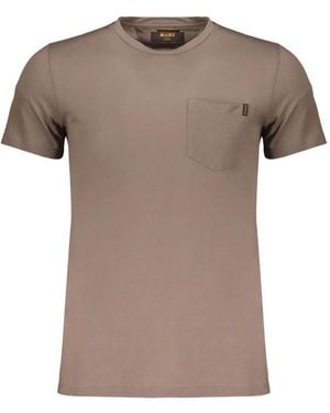 Moorer Bruzio Cotton T-Shirt - Brown