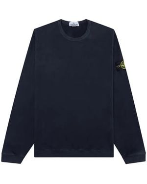 Stone Island Logo-Patch Jumper - Blue
