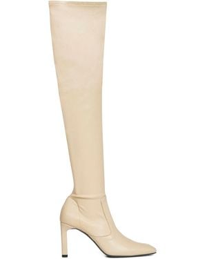 TOTEME Nappa Leather Over-The-Knee Boots - White