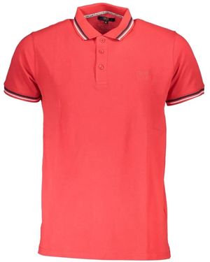 Roberto Cavalli Polo En Coton À Bordures Contrastées - Red