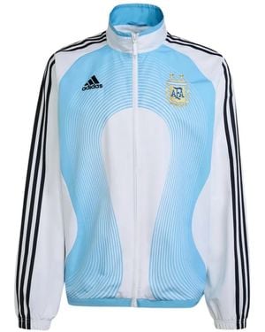 adidas Three-Stripe Zip Jacket - Blue