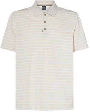 Oakley Striped-Pattern Polo Shirt - White